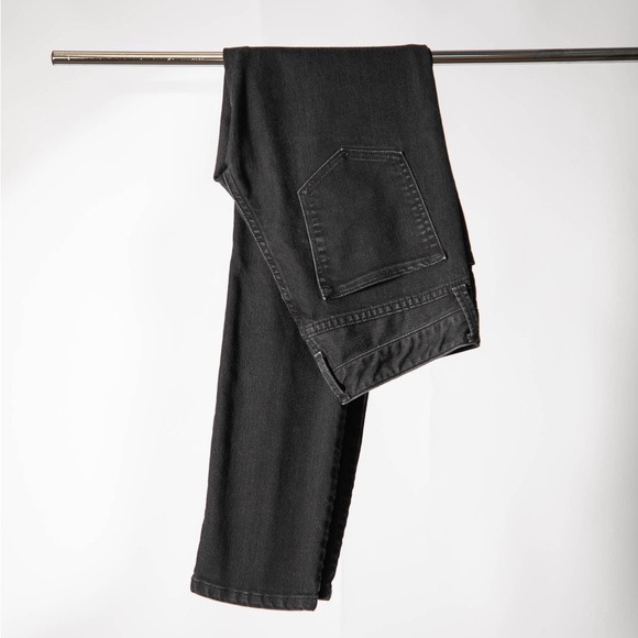 Banana Republic Mid-Rise Skinny Jeans Distressed Black - Size 26P - Picture 1 of 5